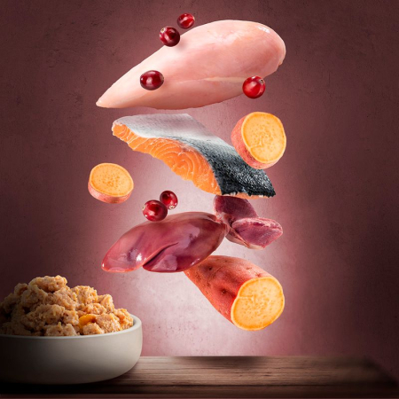 Purizon Filet z kurczaka z indykiem i łososiem 200g
